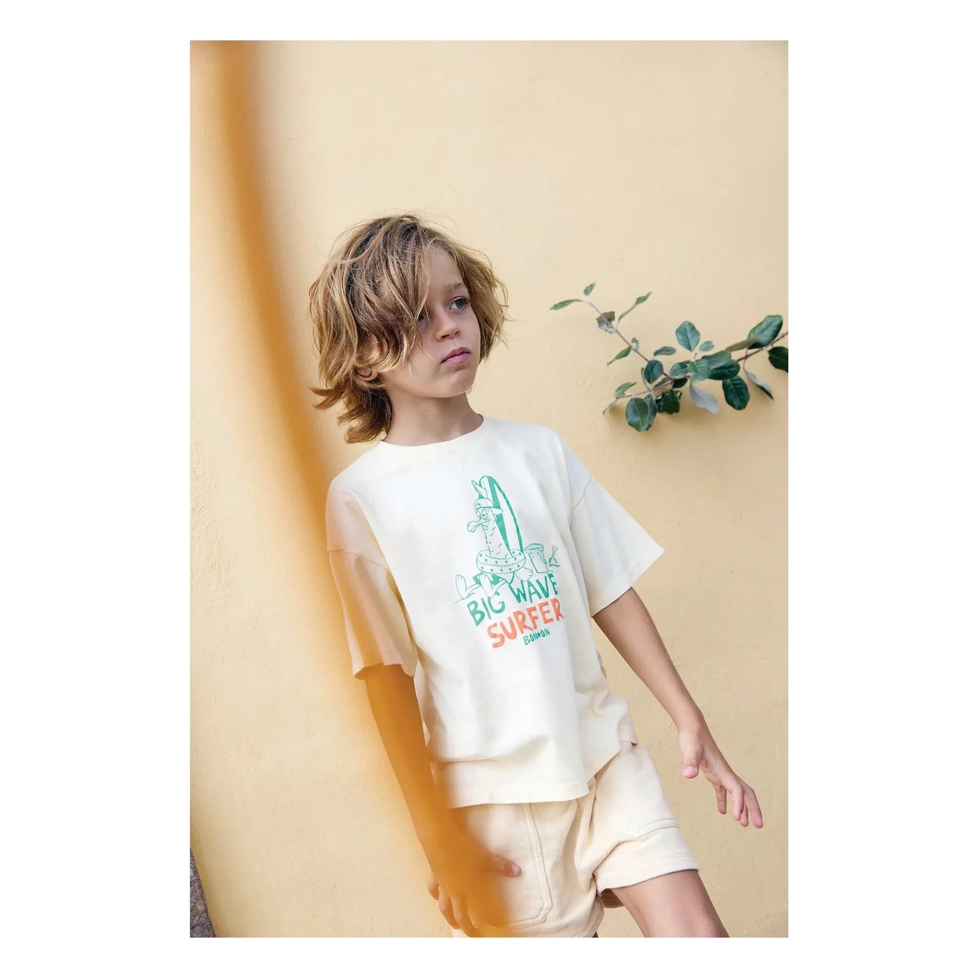 Bonton - Livo Big Wave T-Shirt | Vanille