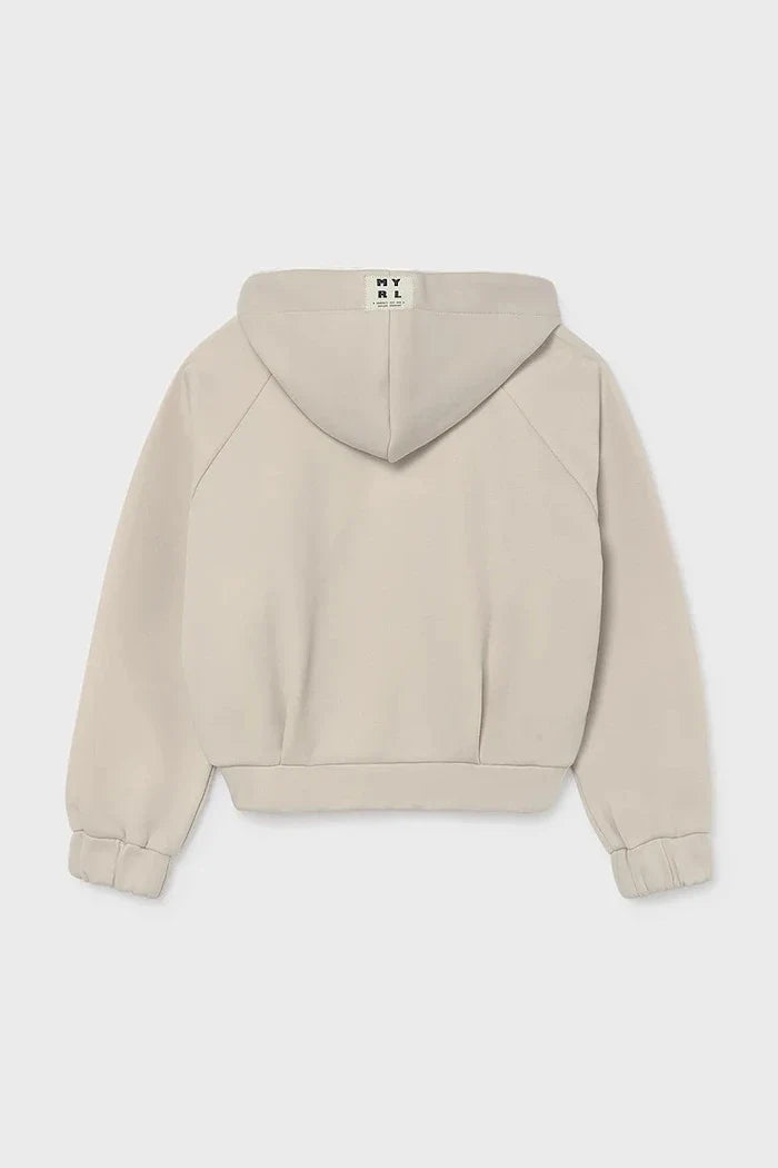 Çocuklar için pamuklu fermuarlı ve капüşonlu Mayoral sweatshirt