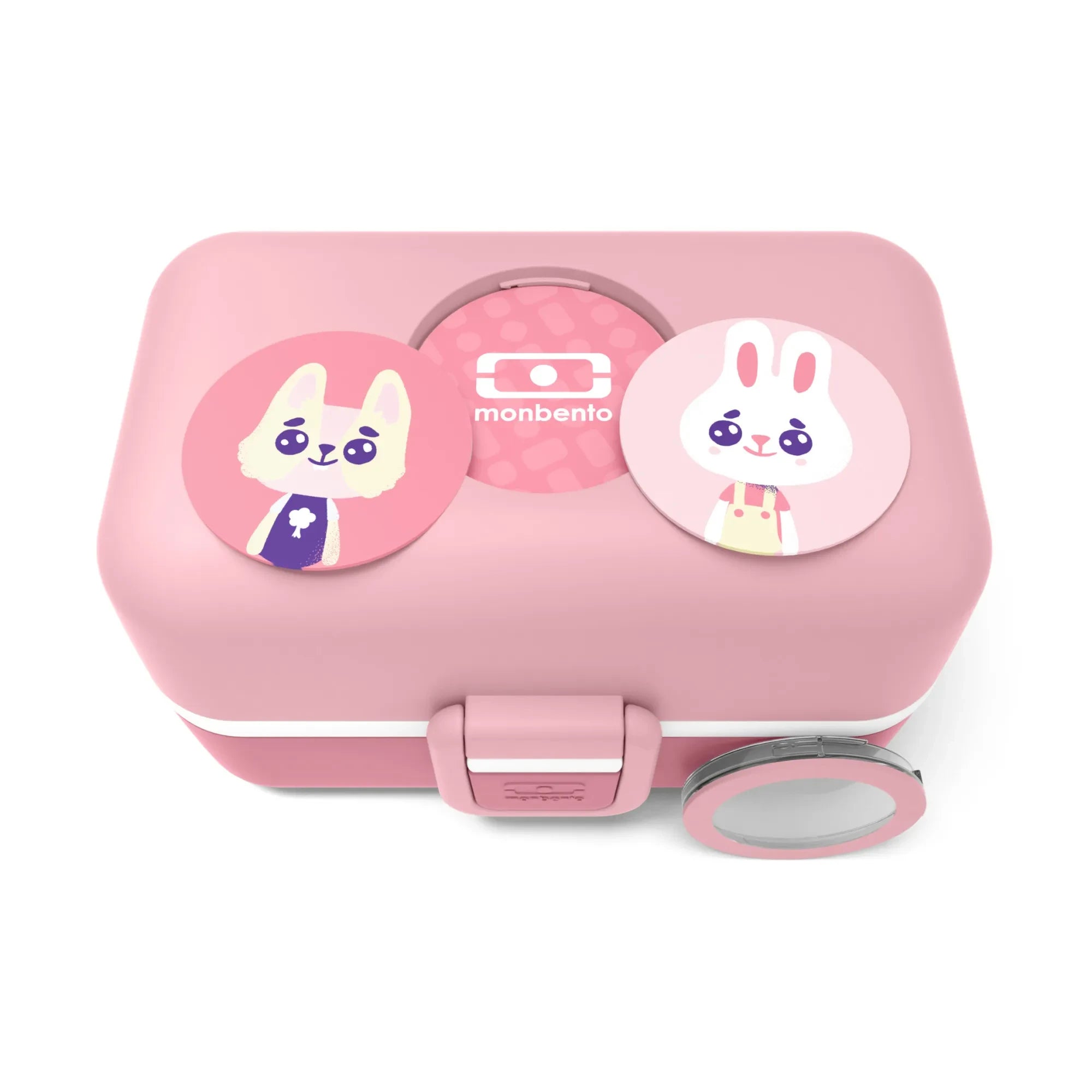 Monbento - MB Tresor Modulare Bento Box mit 3 Fächern für Kinder | Dusty Pink