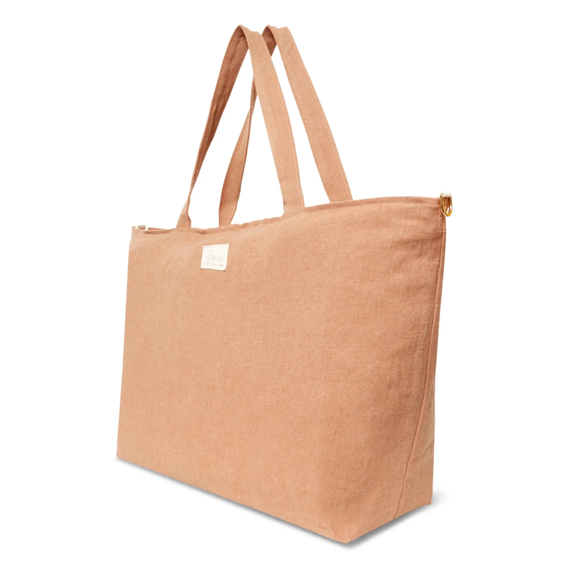 Adorna - Leinen-Clutch | Terrakotta