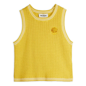 Mini Rodini - Bio-Baumwoll-Strickoberteil | Gelb
