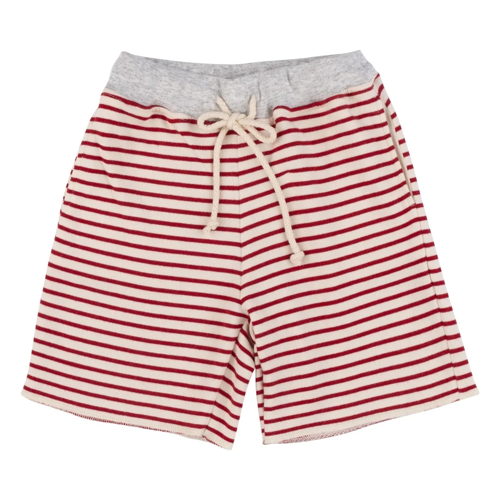 Babe & Tess – Tazio Gestreifte Bermudashorts | Rot