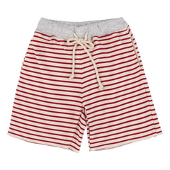 Babe & Tess – Tazio Gestreifte Bermudashorts | Rot
