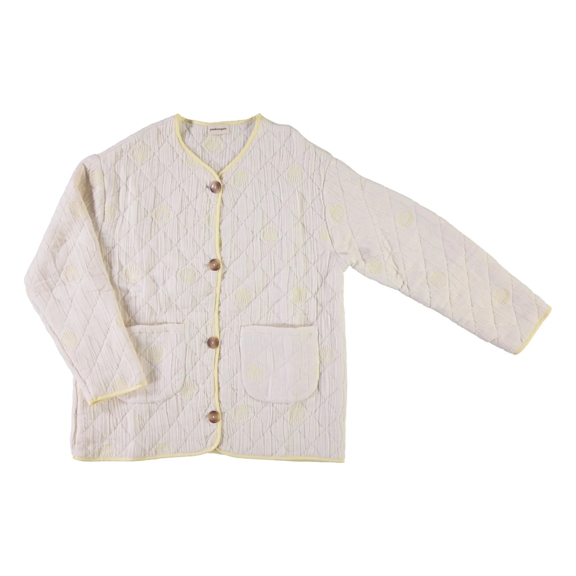 Poudre Organic - Gesteppte Jacke aus Bio-Baumwolle mit Hirse | Gelb