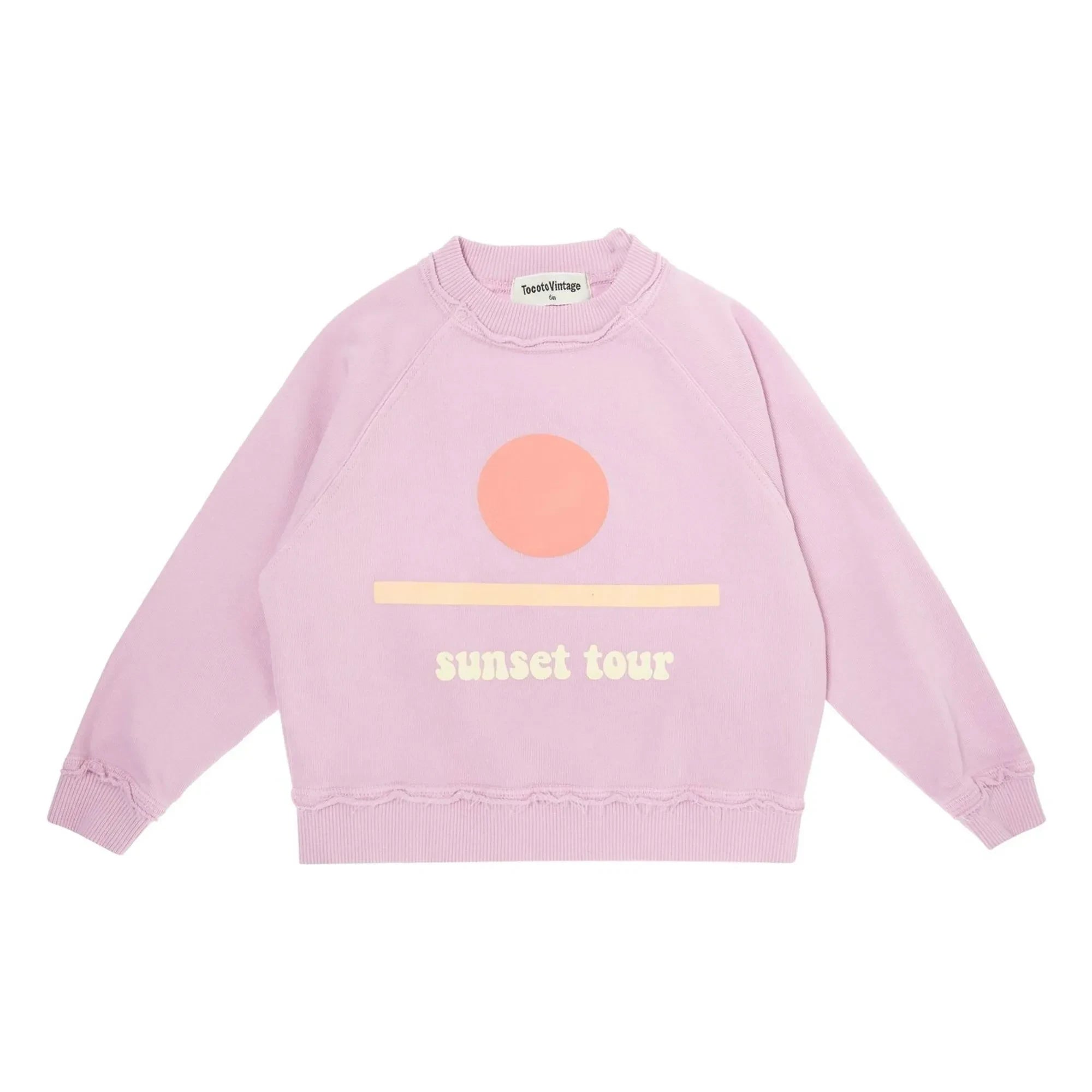Tocoto Vintage - Sunset Sweatshirt | Flieder