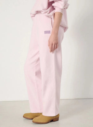 American Vintage - Plizzy Baumwoll Jogginghose | Puderrosa