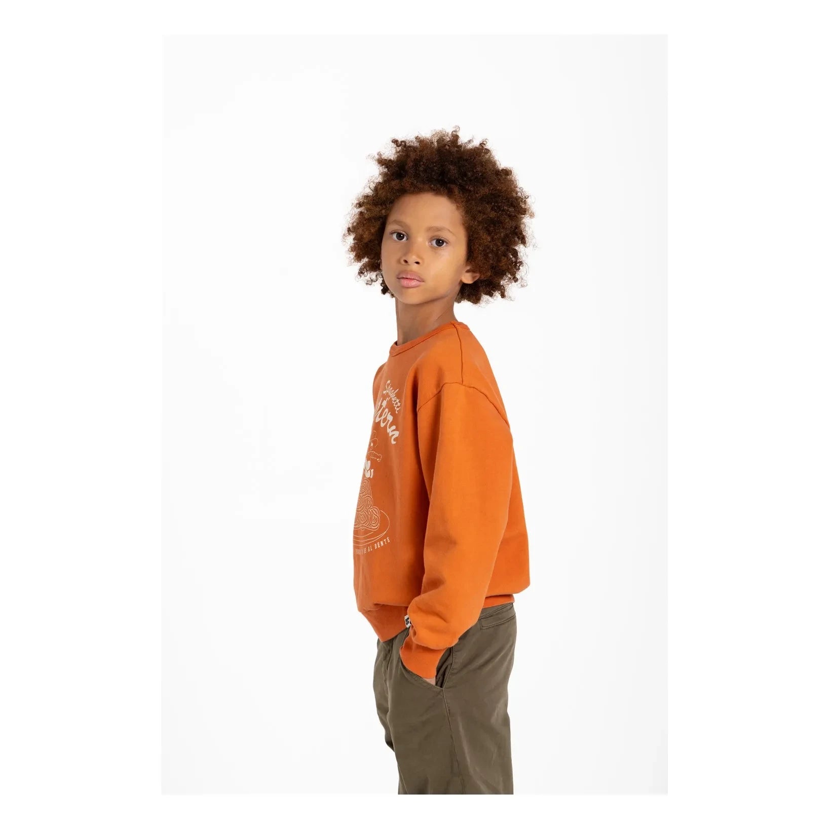 Hundred Pieces - Ryde Spaghetti Organik Pamuk Sweatshirt | Pas Kırmızısı