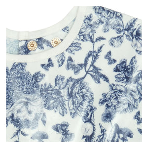 Tartine et Chocolat - Ärmelloses Lätzchen mit Toile de Jouy-Bezug | Marineblau