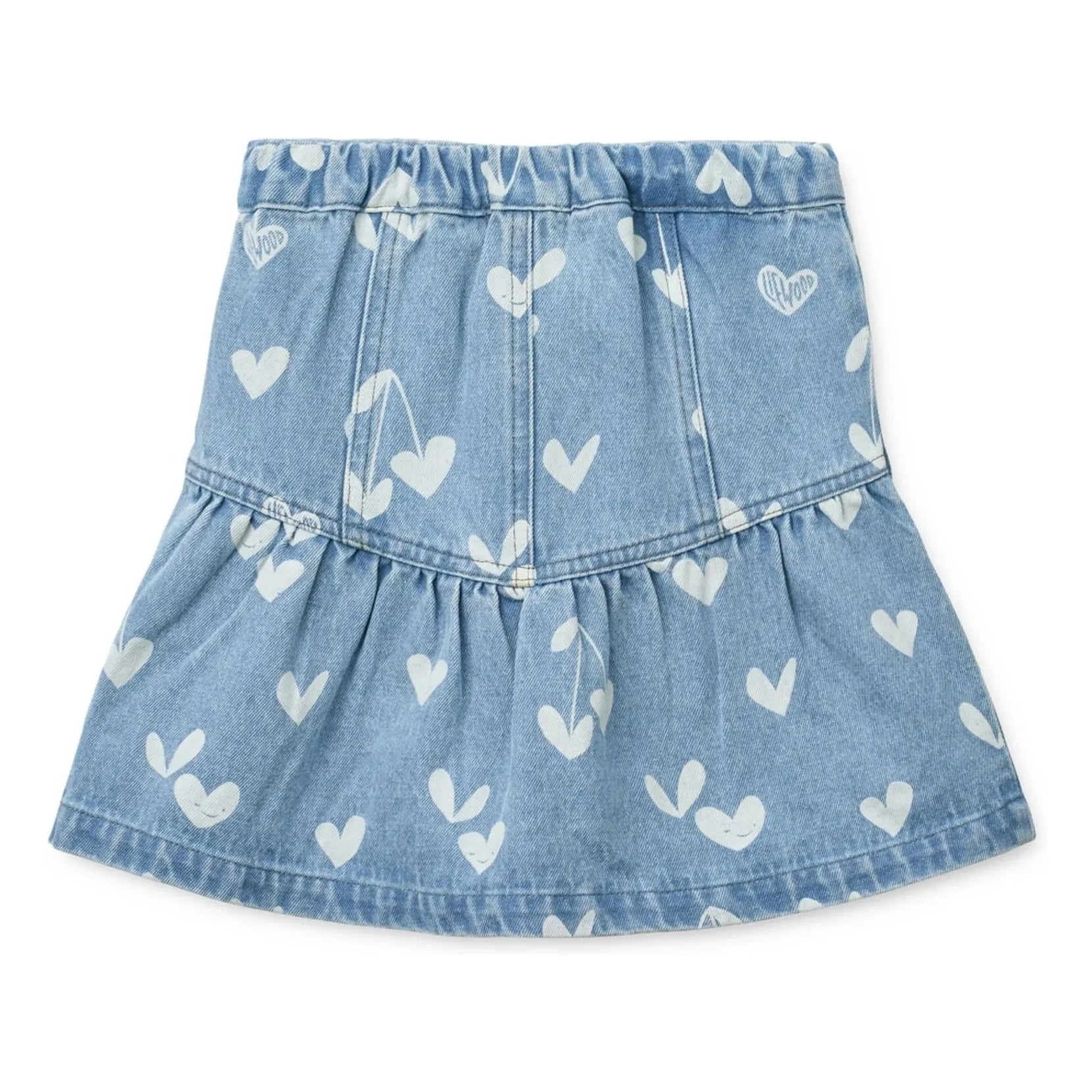Liewood - Dayla Jeansrock Hearts | Hellblau