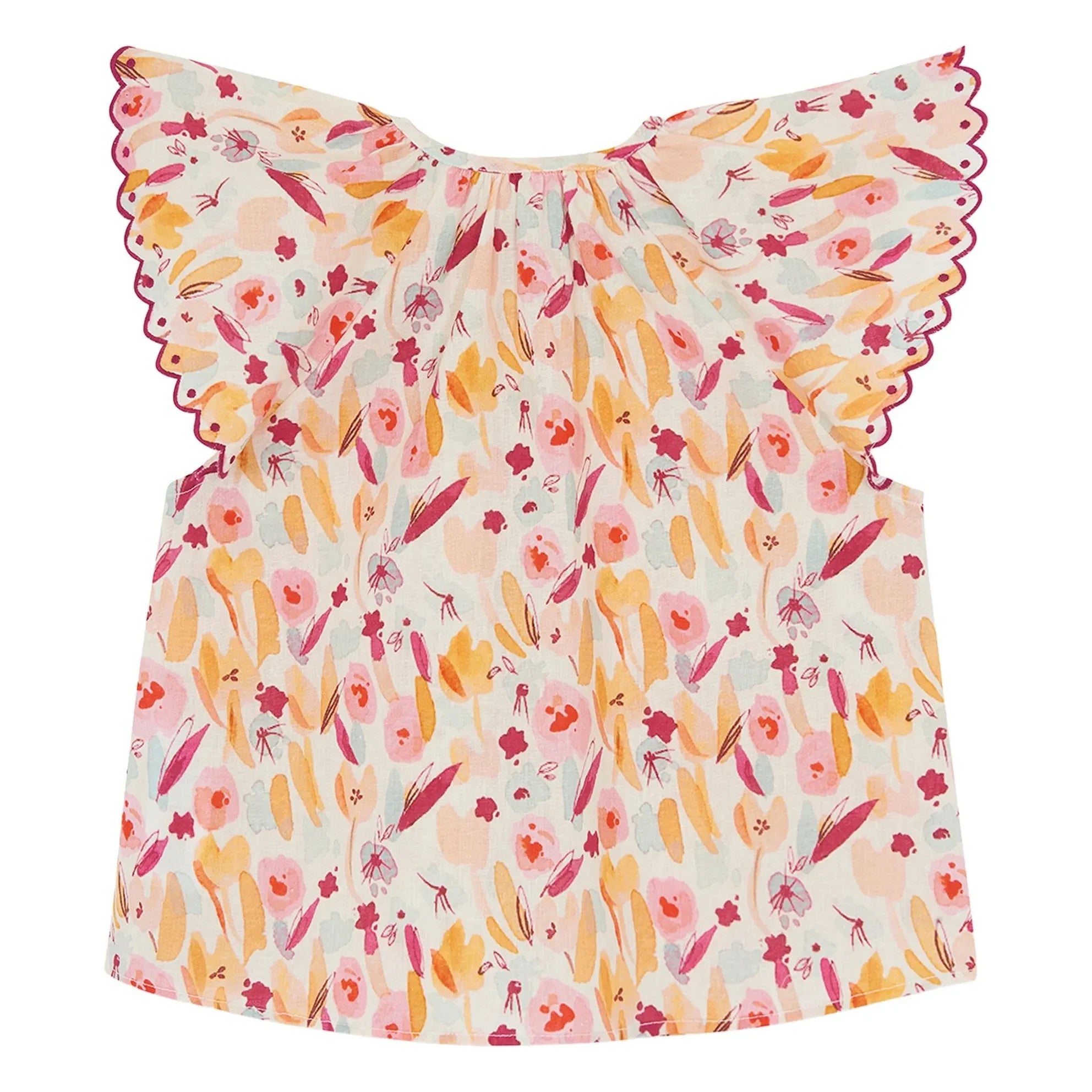 Bonton - Nuage Fleurie Bluse | Ecru