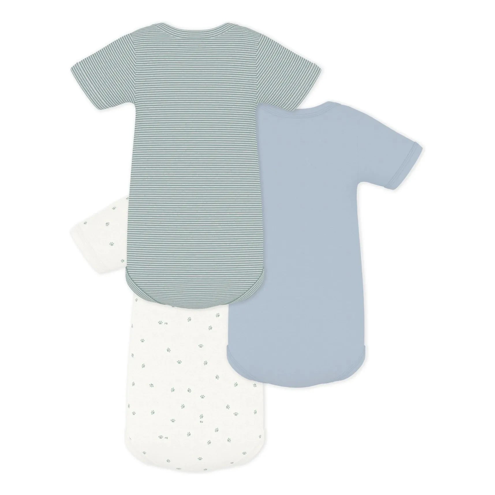 Petit Bateau - Blau | 3er-Pack Bodies Beine