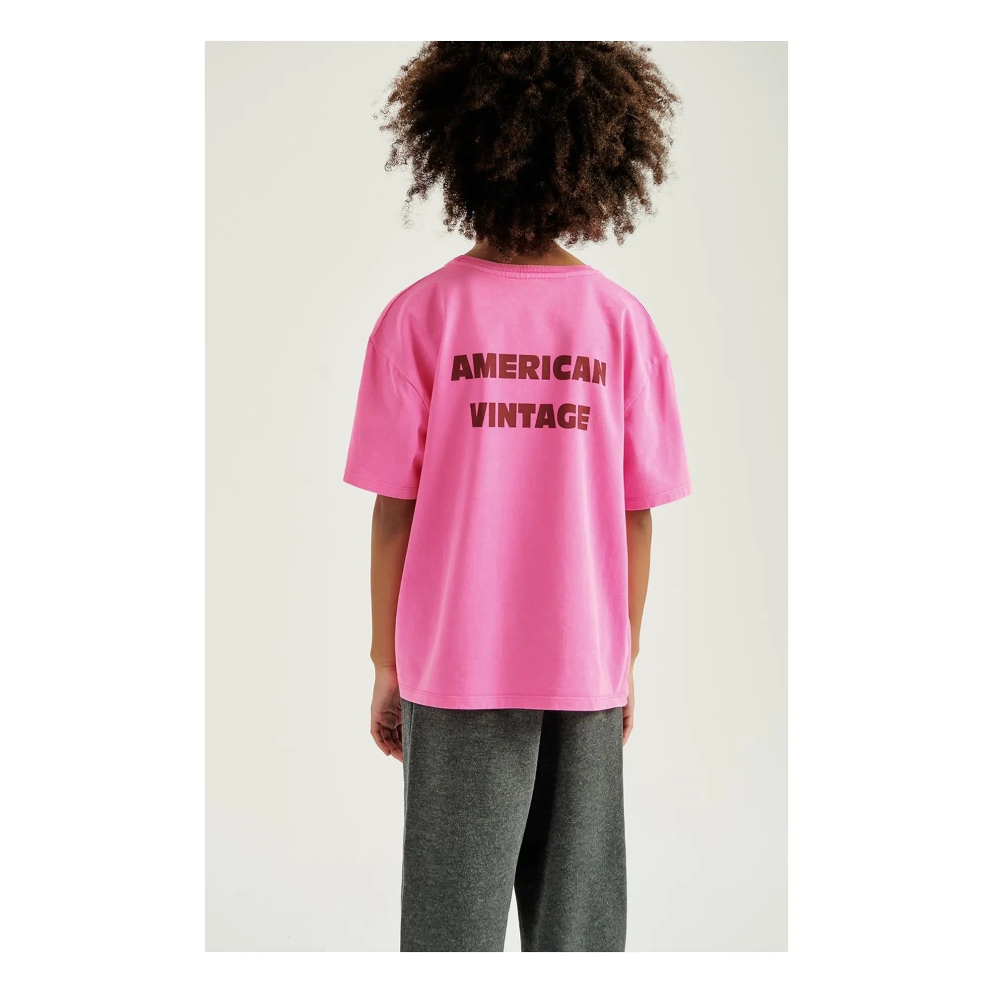 American Vintage - Fizvalley Tişört | Floresan pembe