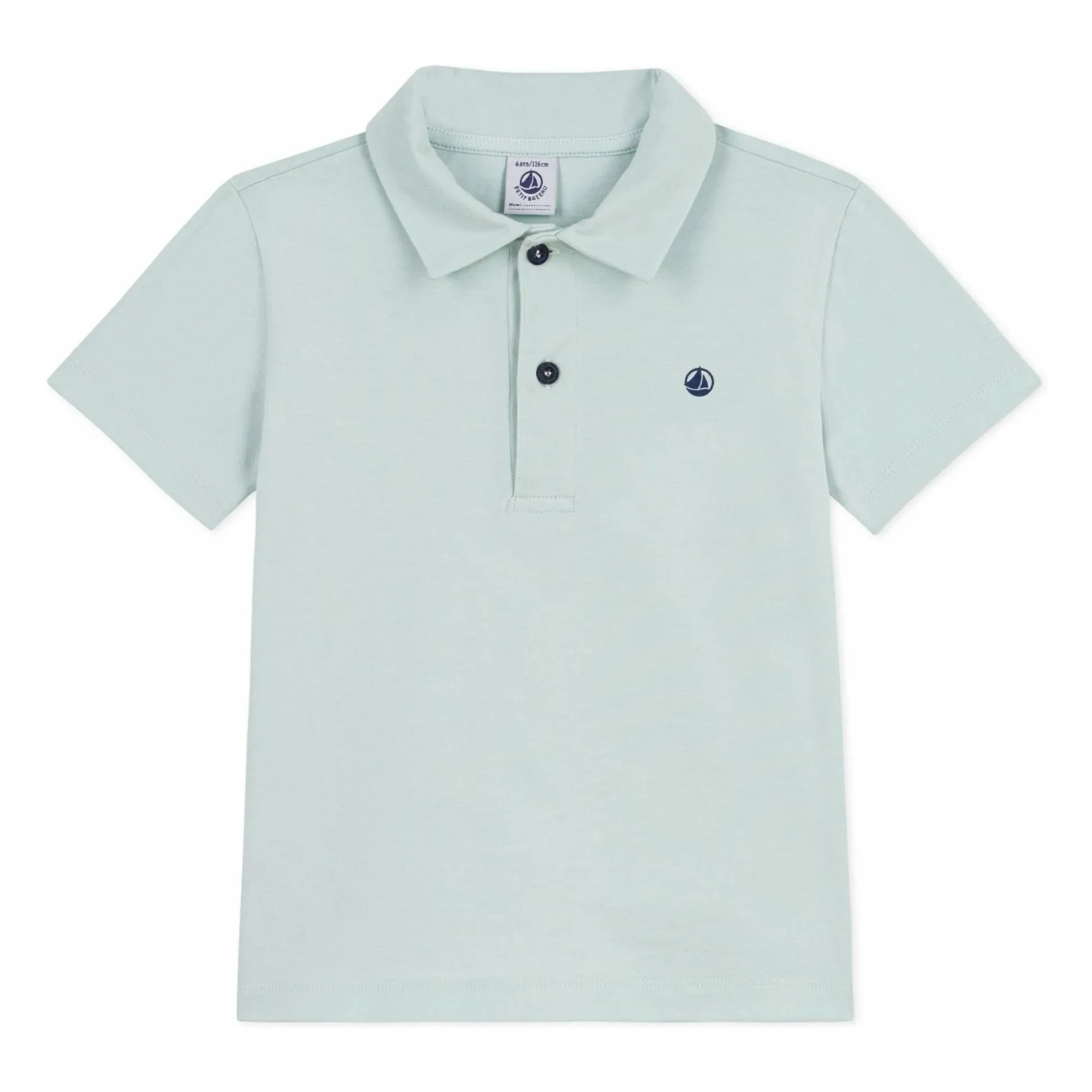 Petit Bateau – Poloshirt aus Bio-Baumwolle | Türkis