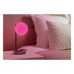 Lexon - Bubble LED-Tischleuchte und Ladestation | Stahlgrau