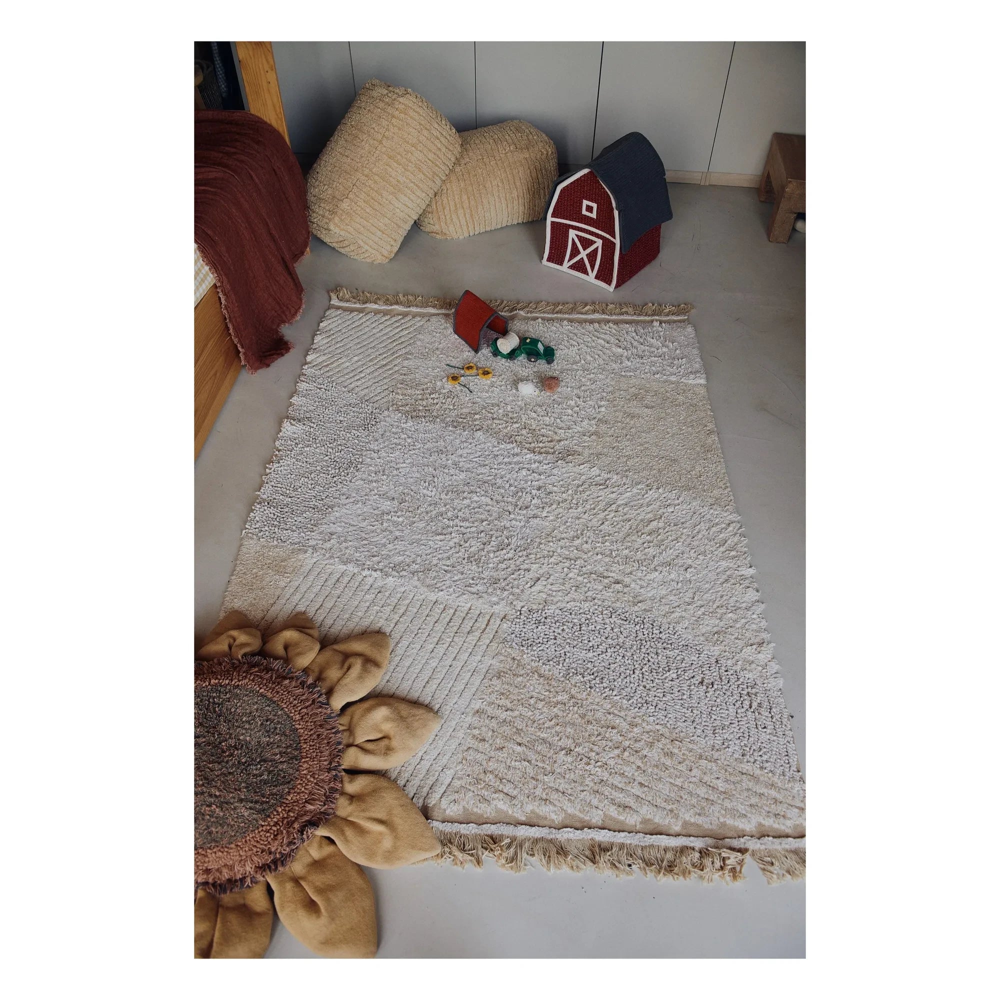 Lorena Canals – Bauernhof Teppich | Beige