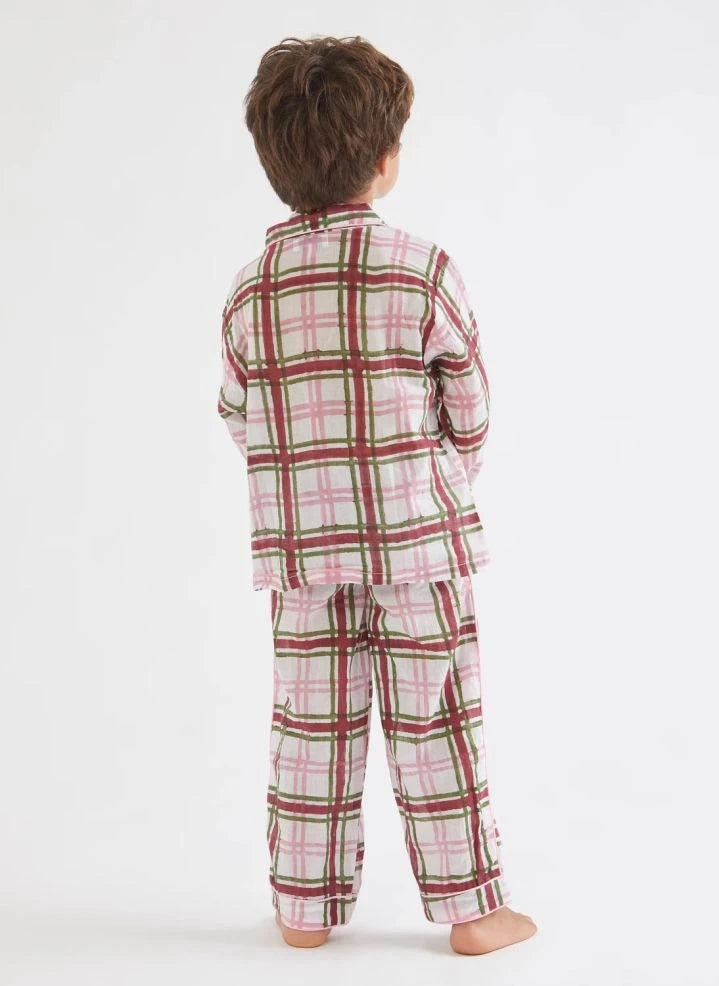 Folkloore - Tartan-Pyjamas - Folkloore x Smallable | Rosa