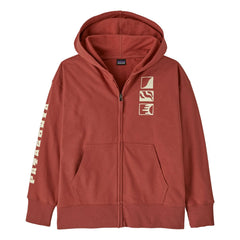 Patagonia - Sweatshirt mit durchgehendem Reißverschluss aus Bio-Baumwolle | Terrakotta