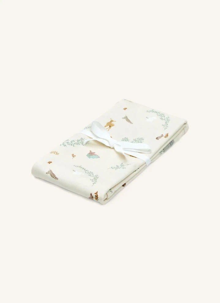 Cam Cam - Woodland Jersey Wickeltuch-Decke | Ecru