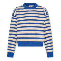 AO76 - Carla Gestreifter Pullover | Blau