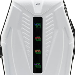 iPixi - Galaxy Voyager LED Ekranlı Akıllı Beyaz Valiz