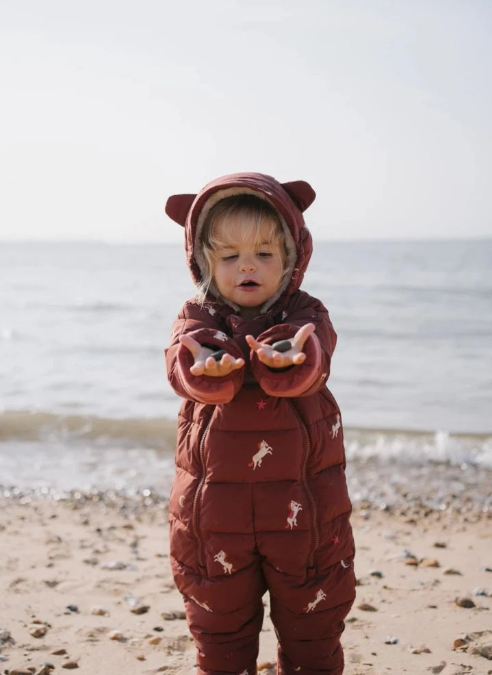 Töastie - Aus recycelten Fasern hergestellte wasserdichte Reitjacke | Terracotta