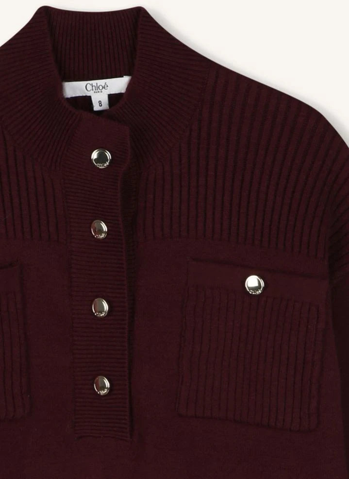 Chloé - Rollkragenpullover aus Bio-Baumwolle | Lila