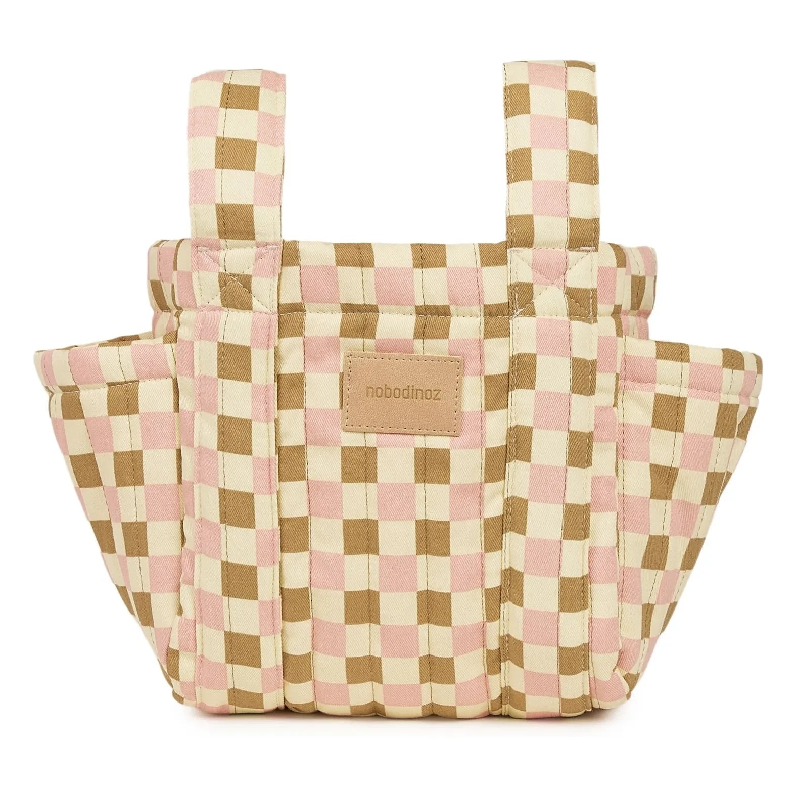 Nobodinoz - Hyde Park Mosaik Kinderwagen Organizer | Rosa