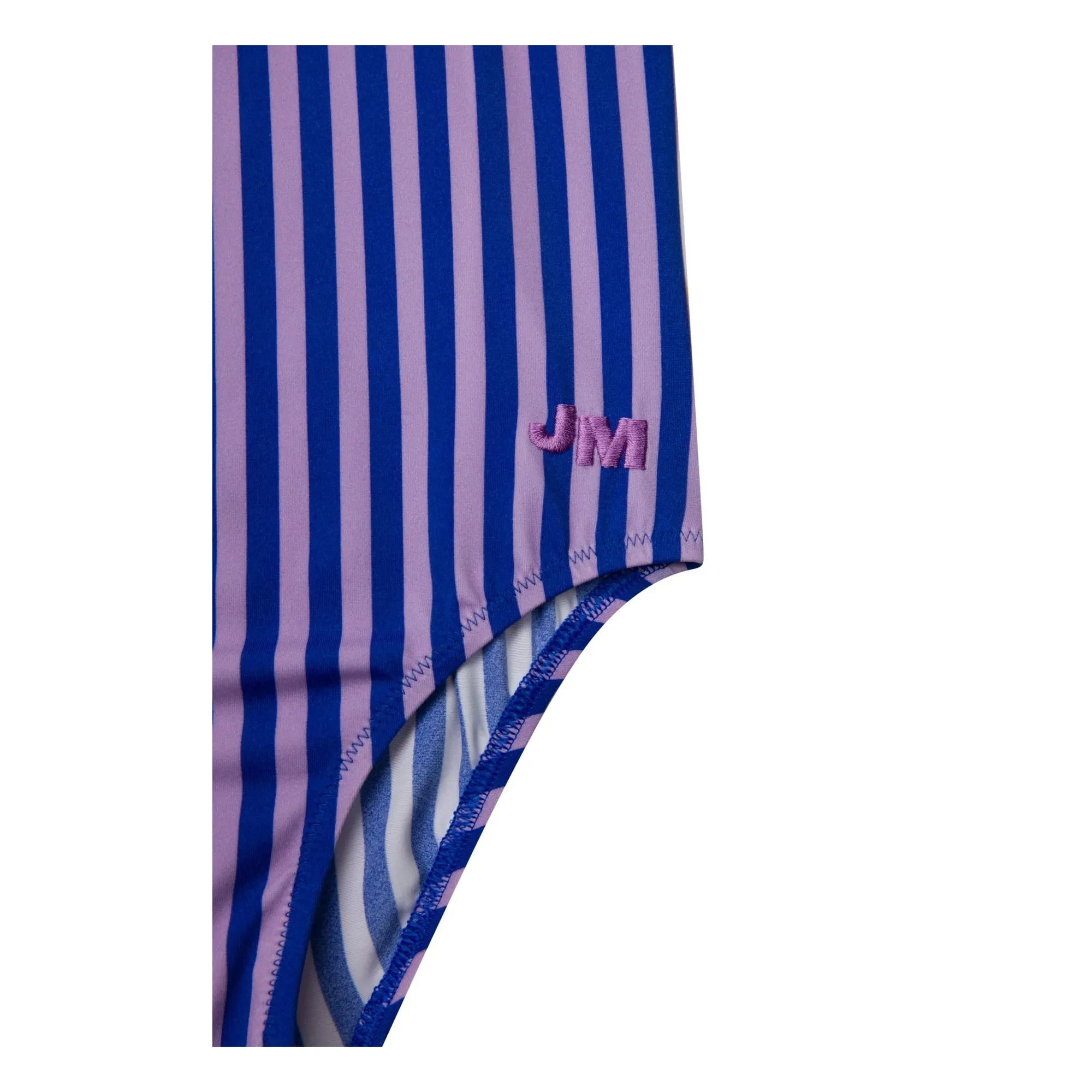 Jera Mini - Gestreifter Rüschen-Badeanzug | Marineblau