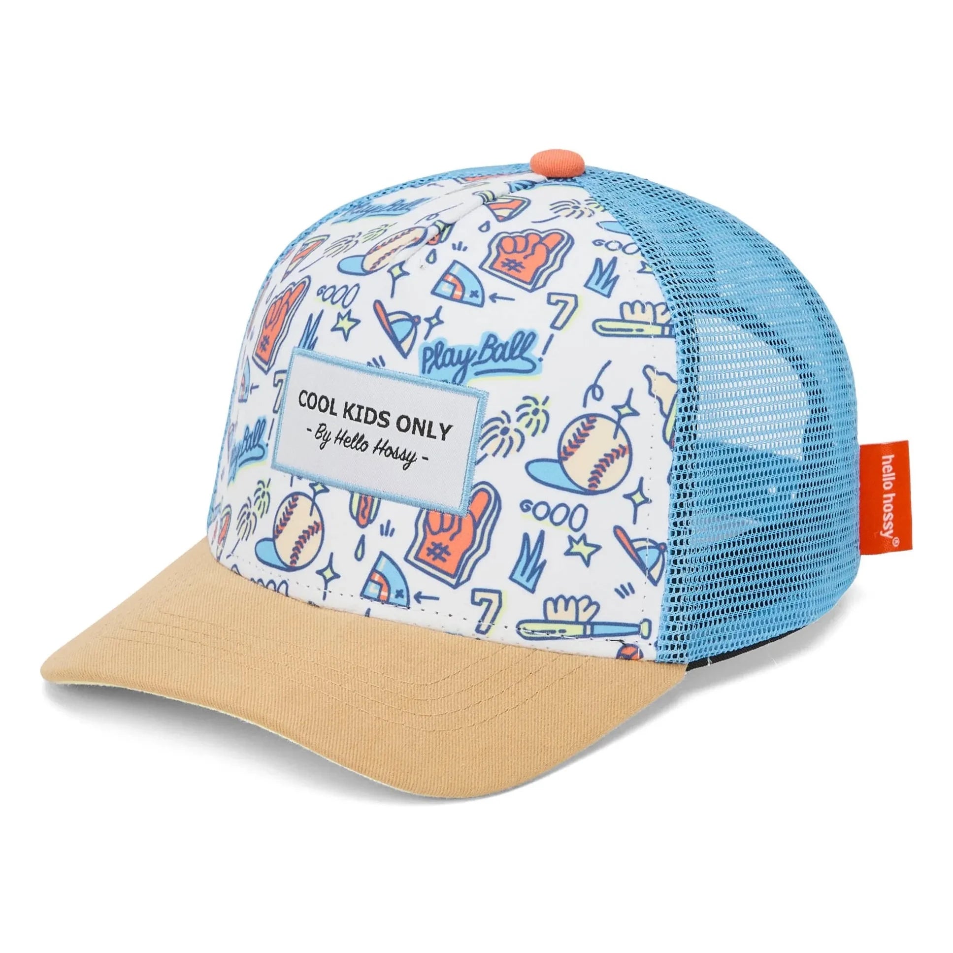 Hello Hossy - Baseball-Trucker-Kappe mit gebogenem Schirm Game Recycelte Fasern | Hellblau