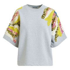 Essentiel Antwerp - Sweat Jadda Baumwollbestickt | Grau