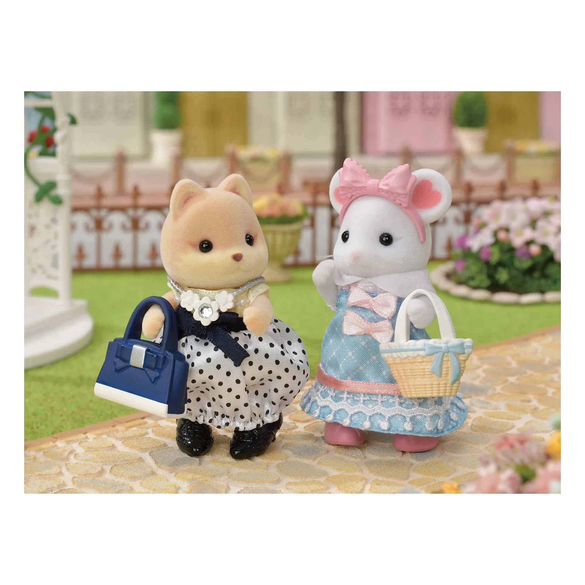 Sylvanian Families - Moda çantası ve kız kardeş marshmallow fare