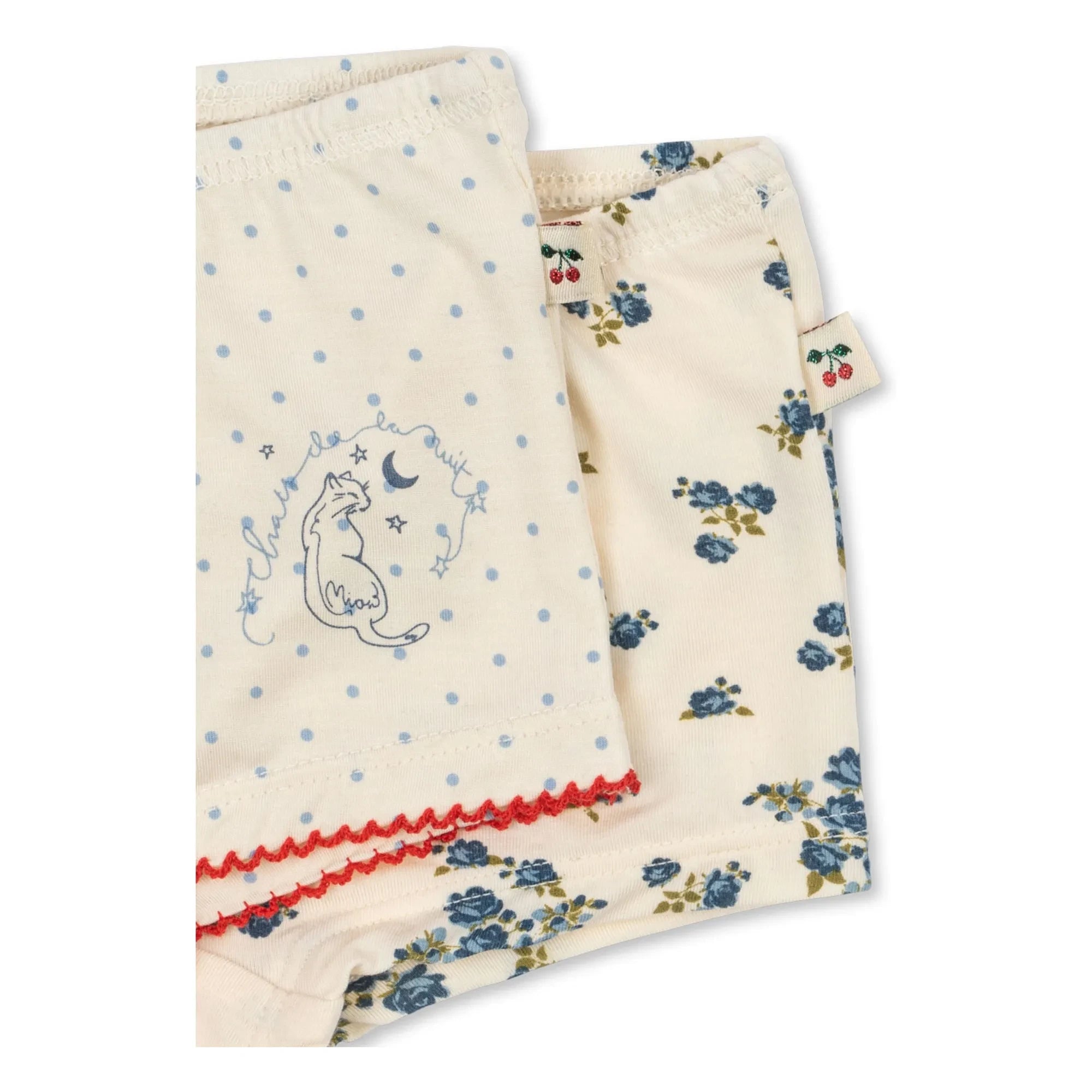 Konges Sløjd - 2er-Pack Mimmi Hipster Pois Modal | Ecru