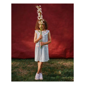 Goldie + Ace – Gestreiftes Matrosenkleid | Blau