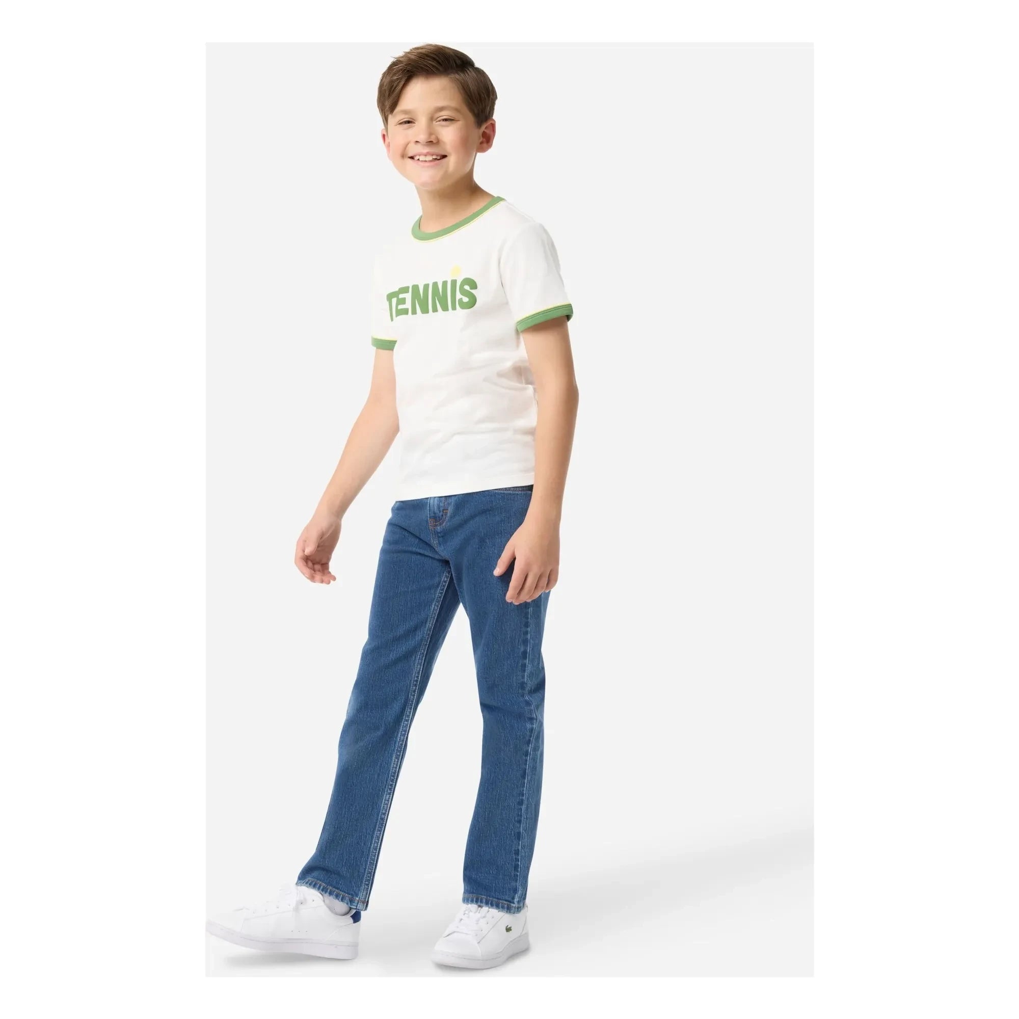 Lacoste - Gerades Bein Logo-Stickerei Jeans | Hellblau