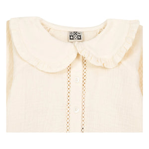 Bonton - Fig Claudine Yakalı Bluz | Ekru