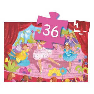 Djeco - "Balerin ve Çiçek" Puzzle - 36 Parça