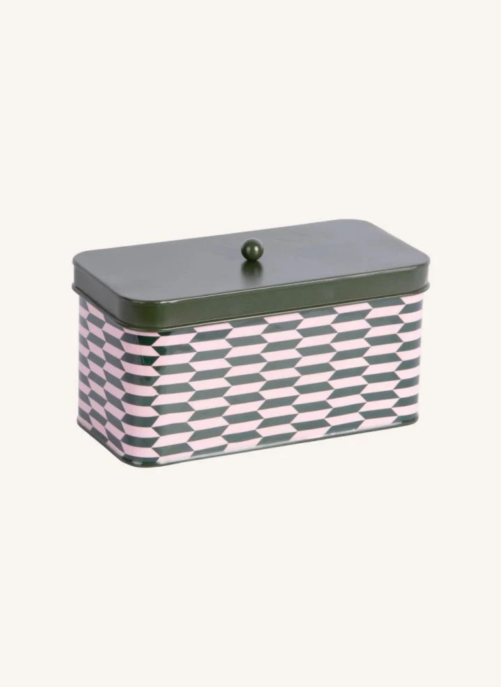 Present Time - Salerno Metall Aufbewahrungsbox | Waldgrün