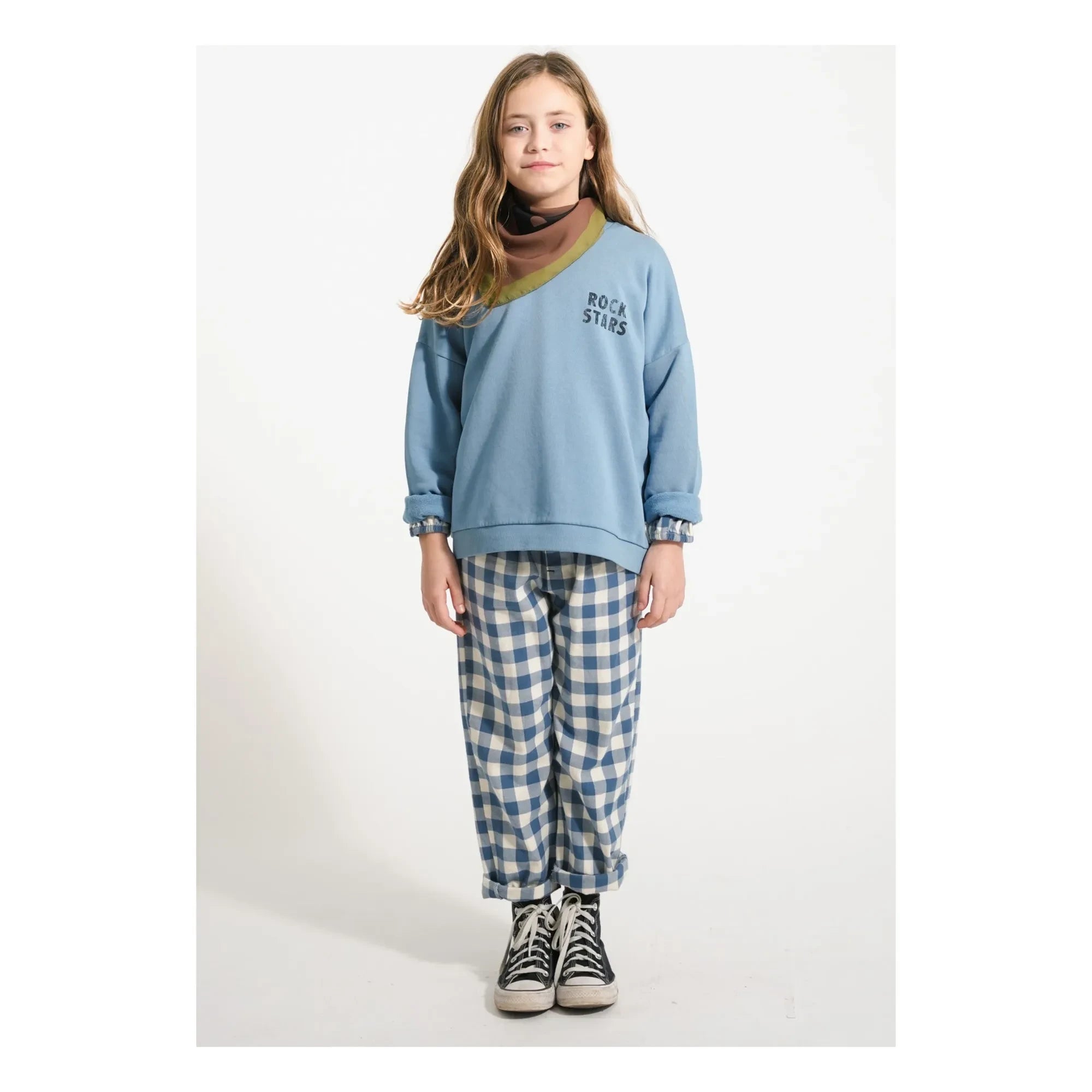 Piupiuchick - Rock Stars Bio-Baumwoll-Sweatshirt | Blau