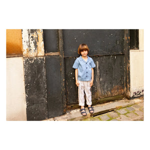 Louis Louise - Gestreifte Gazelle Hose | Hellblau