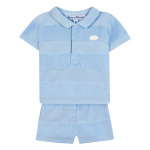 Tartine et Chocolat - Polo, Shorts und Handtuch Set | Hellblau