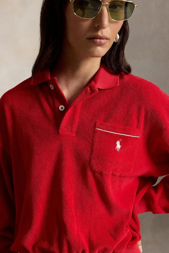 Polo Ralph Lauren kadın pamuklu sweatshirt LT WT COTTON TERRY-KNT-POLO