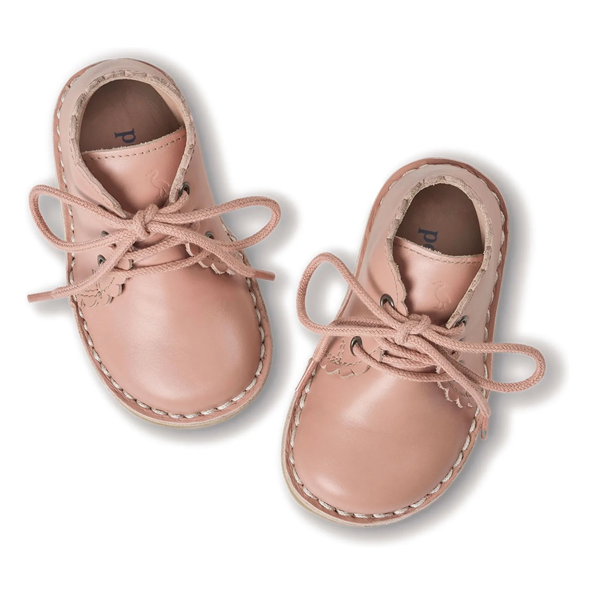 Petit Nord - Kürbis-Stiefeletten mit Spitze | Blassrosa