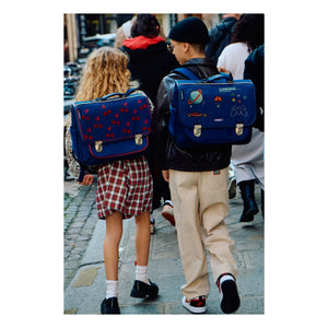 Caramel & Cie - Pixel Art Tasche | Marineblau