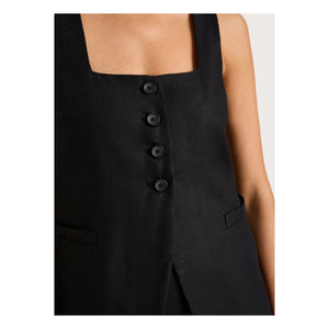 Faithfull the Brand - Jackie ärmellose Jacke | Schwarz