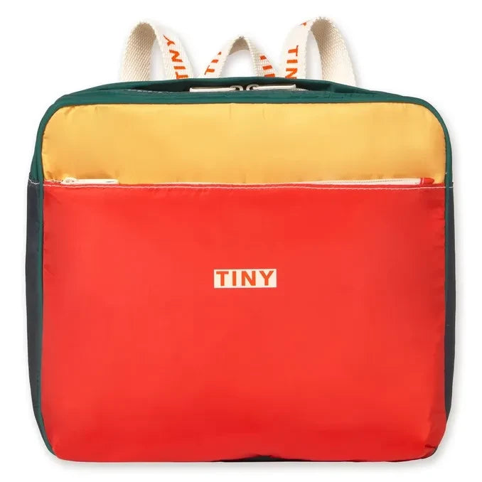 Tinycottons – Rucksack mit Farbblock-Design | Rot