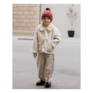 Rylee + Cru - Ecru Sherpa-Jacke