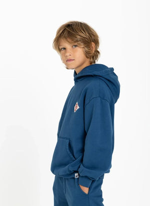 Hundred Pieces - Pat Freedom Organischer Baumwoll-Sweatshirt | Grau Blau