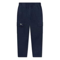 Lacoste - Cargohose aus Bio-Baumwolle mit Kordelzug | Marineblau