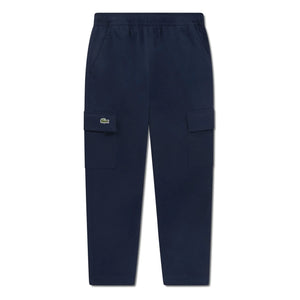 Lacoste - Cargohose aus Bio-Baumwolle mit Kordelzug | Marineblau