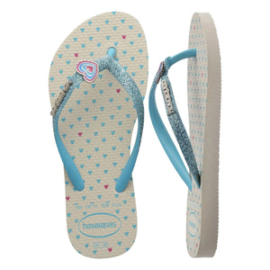 Havaianas - Glitzernde flache Zehentrenner | Beige